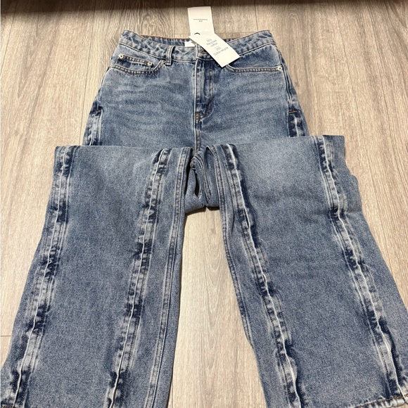 H&M x GLENN MARTENS Blue Flare Wide Leg Jeans LIMITED EDITION